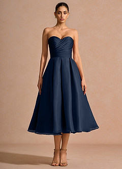 Anna Navy Midi Dress image5