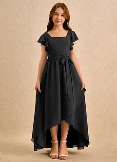 Azazie Milly Girls Formal Flower Girl Klänningar Klä A-Line i Chiffong Plisserad image5