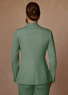 front Kennedy Matcha Structured Stretch Pants Suit