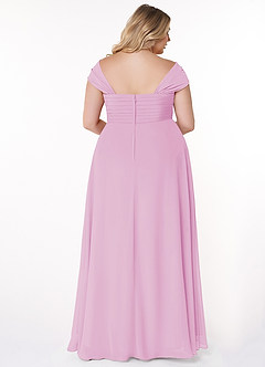 Azazie Kaitlynn Bridesmaid Dresses Empire Convertible Ruched Chiffon Floor-Length Dress image12