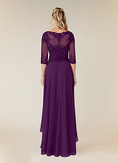 Azazie Monza Abiti per la Madre della Sposa Abito A-Line in Chiffon Pizzo Uva image3