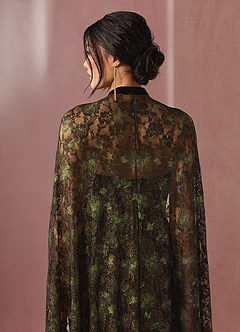 Dolce Black Gold Cape Gown image8