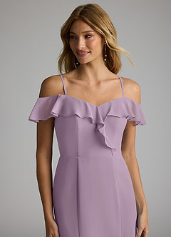 Azazie Sophie Bridesmaid Dresses Wisteria A-Line Off the Shoulder Chiffon Convertible Dress image2