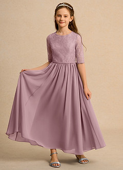 Azazie Pippin Junior Formal Flower Girl Klänningar Klä A-Line i Spets image6