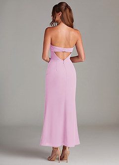 Azazie Leonis Bridesmaid Dresses Candy Pink Mermaid Strapless Chiffon Convertible Dress image5