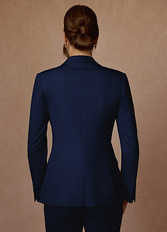 front Kennedy Blå Raffinerad vävd prestandakavaj