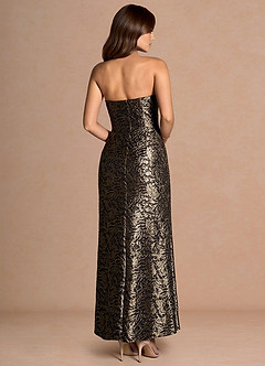 Amali Ebony Gold Maxi Dress image2