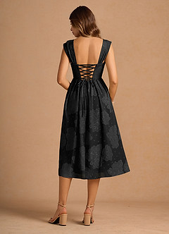 Mabel Black Midi Dress image3