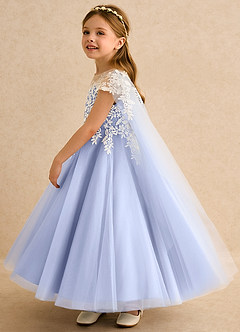 Azazie Dandelion Robe Demoiselle D'honneur Fillette Robe Princesse en Dentelle Eis image6