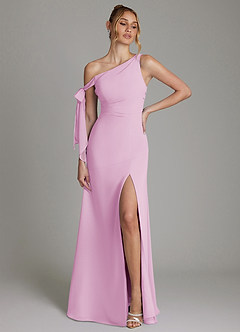 Azazie Aylin Suknie dla druhen Osłona Zza ramienia Szyfon Do ziemi Sukienka image1