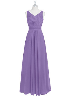Azazie Pierrette Bridesmaid Dresses Tahiti A-Line Pleated Chiffon Dress image7