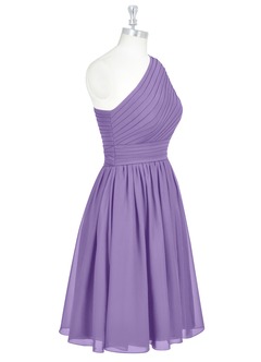 Azazie Katrina Jurken voor bruidsmeisjes Jurk van Chiffon met A-Lijn One-Shoulder Tahiti image8