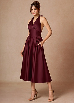 Abito Midi Vino Dominique image4