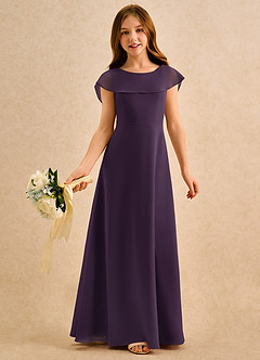 Azazie Kittie Girls Formal Flower Girl Klänningar Klänning A-Line i Chiffong image1