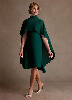 Azazie Irna Suknie dla Matki Panny Młodej Kolumna Szyfon Długość do kolan Sukienka image3