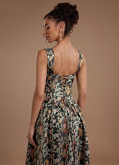 Maxi jurk Adele Middernachttuin image12