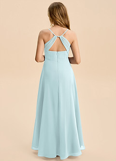 Azazie Gia Junior Mist A-Line Pleated Chiffon Dress image2
