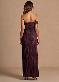 Maxi jurk Isolde Kastanjebruin Rood image6