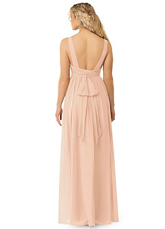 Azazie Kora Abiti da Damigella Abito A-Line in Chiffon Plissettato Rosa Inglese image2