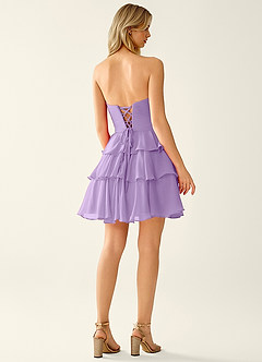 Orosecy Light Purple Mini Dress image2
