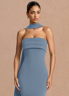 Eshe Maxi Klänning Puderblå image5