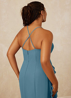 Christian Siriano Bridal for Azazie 1006 Bridesmaid Dresses Bermuda Mermaid Ruched Chiffon Dress image16