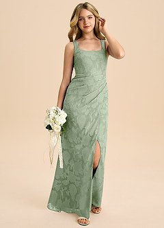 Azazie Mero Junior Klä av Tubklänning i Blommig Utbrändhet Plisserad image6