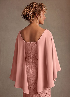 Azazie Meridian Abiti per la Madre della Sposa Abito Tubino in Pizzo Plissettato Rosetta image6