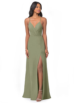 Azazie Everleigh Bridesmaid Dresses Pistachio A-Line Sweetheart Pleated Chiffon Dress image1
