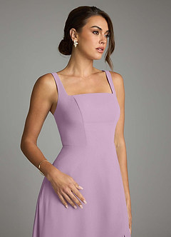 Azazie Debra Bridesmaid Dresses Wisteria A-Line with Pockets Chiffon Convertible Dress image3