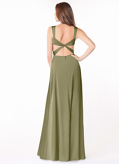 Azazie Alexia Stretch Satin Dress Final Sale  image2