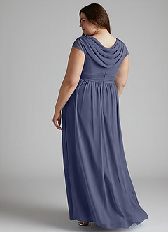 Azazie Organa Bridesmaid Dresses Stormy A-Line Pleated Chiffon Dress image10