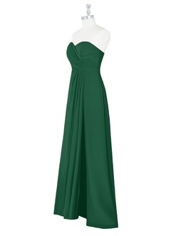 Azazie Arabella Allure Brautjungfernkleider Wandelbar A-Linie Herzausschnitt Chiffon Kleid Dunkelgrün image11