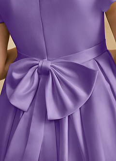 Azazie Pearl Robe Demoiselle D'honneur Fillette Robe Princesse en Mat Satiné Plissée Tahiti image8
