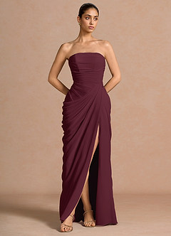 Kaavia Wine Maxi Dress
