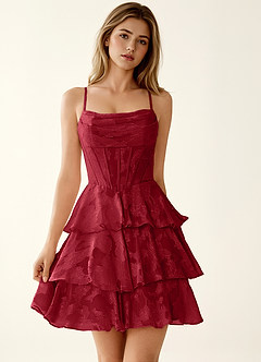 mini dress with full skirt Lucia Bubble Skirt Mini Dress Hot Pink