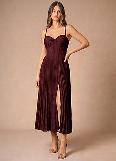 Akiko Wine Maxi Dress image3