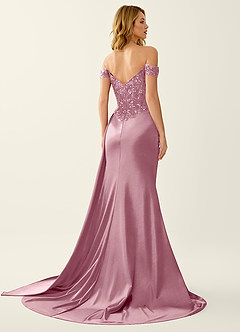 Nerine Dusty Pink Lace Corset Lace Up Back Mermaid Prom Dress image5