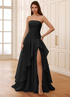 Ocavivien Negro Vestido de fiesta de tul image5