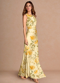 Maxi jurk Evadne Citroensorbet image3