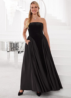 Maxi jurk Barbie™ ❤ AZAZIE 4011 Zwart image5