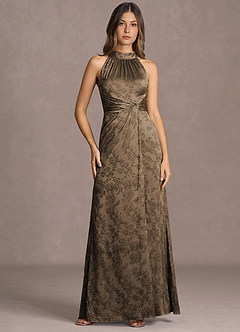 Hannah Coffee Brown Maxi Dress image4