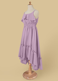 Azazie Karmen Flower Girl Dresses Wisteria A-Line Ruched Chiffon Dress image8