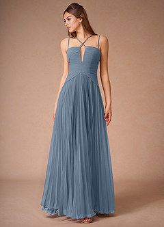 Vestido Azul Pálido Largo Aisling image4