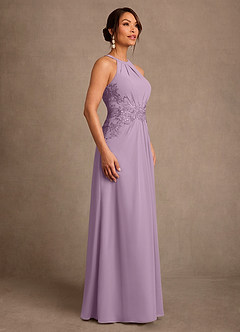 Azazie Georgie Mother of the Bride Dresses Wisteria A-Line Lace Chiffon Dress image2
