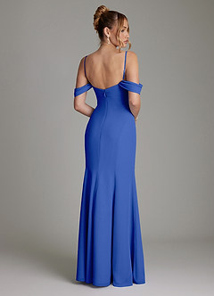 Azazie Karmela Suknie dla druhen Linia A Zza ramienia Szyfon Do ziemi Sukienka image2