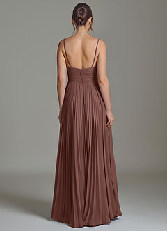 Azazie Catie Bridesmaid Dresses Espresso A-Line Sweetheart Neckline Chiffon Dress image6
