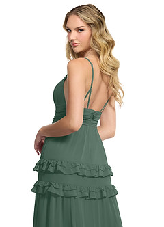 Azazie Rachel Brautjungfernkleider A-Linie Chiffon Kleid Seemoos image5