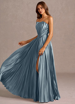 Maxi jurk Kaia Poederblauw image4