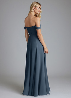 Azazie Seriana Brudtärnklänningar Klä av A-Linje i Chiffong Av axeln Neptunus image2